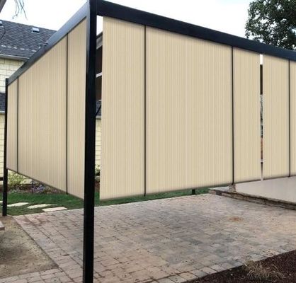 Рельс патио квартиры Windscreen балкона задворк бассейна покрывает 0.75x3m 0.9x3m 160gsm